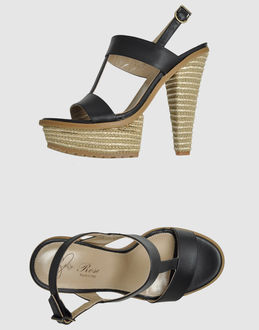 Rose Platform Sandals - Item 44310902