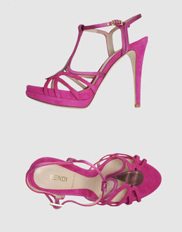 FENDI - CALZATURE - Sandali con plateau - su YOOX.COM