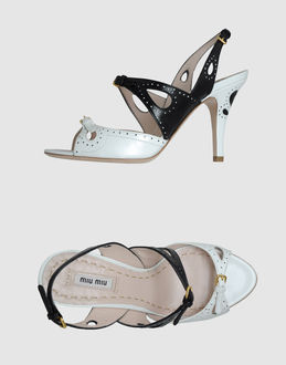 MIU MIU - CALZATURE - Sandali con tacco - su YOOX.COM