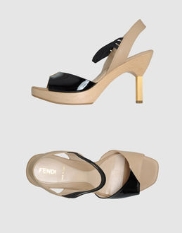 FENDI - CALZATURE - Sandali con plateau - su YOOX.COM