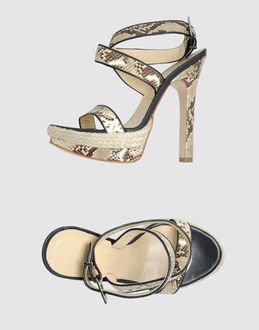 TWIN-SET SIMONA BARBIERI - CALZATURE - Sandali con plateau - su YOOX.COM