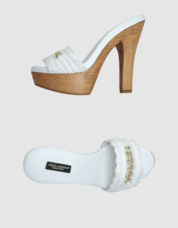 DOLCE & GABBANA - CALZATURE - Sandali con plateau - su YOOX.COM