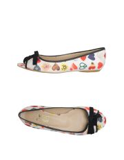 LOVE MOSCHINO - Peep-toe ballet flats