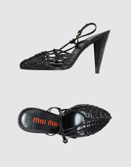 MIU MIU - CALZATURE - Decolletes slingback - su YOOX.COM