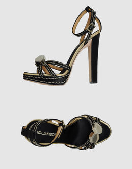 DSQUARED2 - CALZATURE - Sandali con plateau - su YOOX.COM
