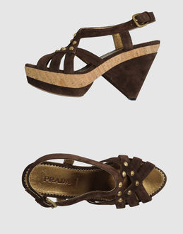 PRADA - CALZATURE - Sandali con plateau - su YOOX.COM