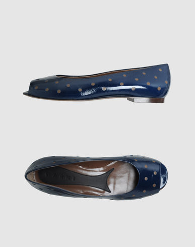 ZOOM MARNI - Peep-toe ballet flats