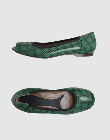 ZOOM MARNI - Peep-toe ballet flats