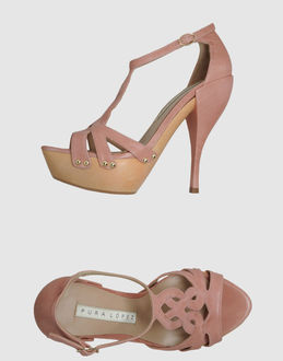 PURA LÓPEZ - CALZATURE - Sandali con plateau - su YOOX.COM