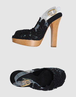 DOLCE & GABBANA - CALZATURE - Sandali con plateau - su YOOX.COM