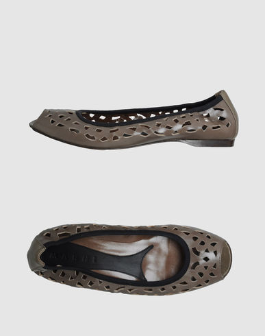 ZOOM MARNI - Peep-toe ballet flats