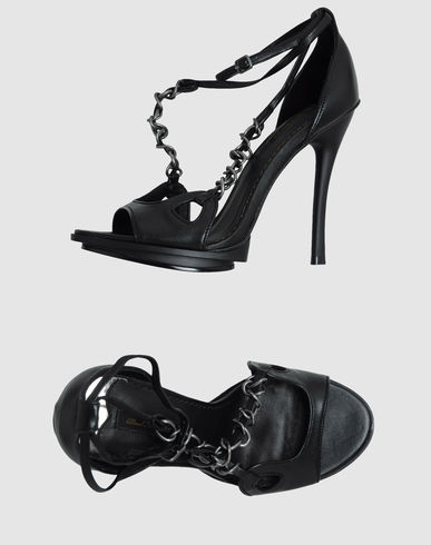 ZOOM DIESEL BLACK GOLD - Platform sandals