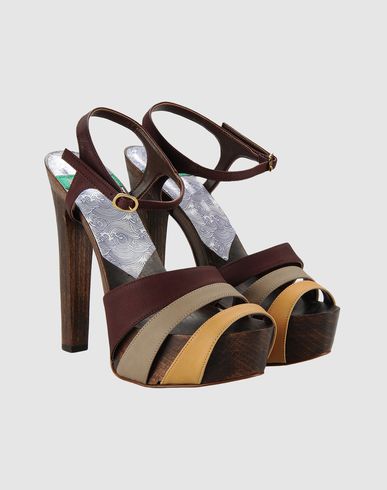 ZOOM MINK VEGAN SHOES - Platform sandals