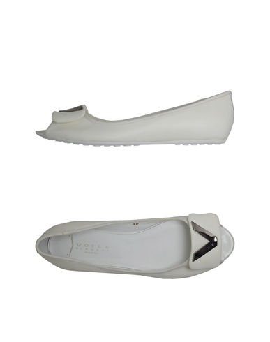 ZOOM VOILE BLANCHE - Peep-toe ballet flats