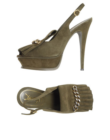 ZOOM YVES SAINT LAURENT RIVE GAUCHE - Platform sandals