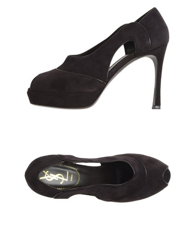ZOOM YVES SAINT LAURENT RIVE GAUCHE - Courts with open toe