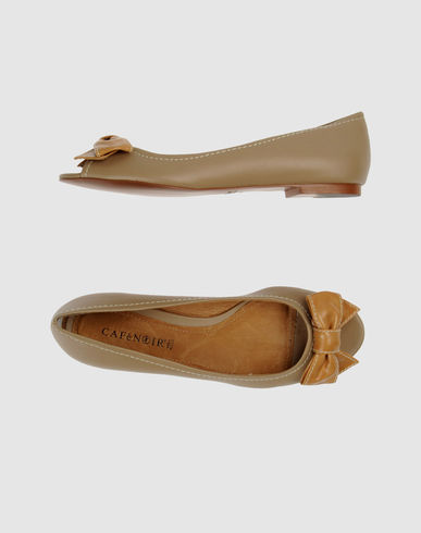 ZOOM CAFe'NOIR - Peep-toe ballet flats