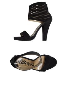 GLITTER PINK - Platform sandals