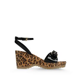 STELLA McCARTNEY, Sandals, Linda Patent and Leopard Print Sandals 