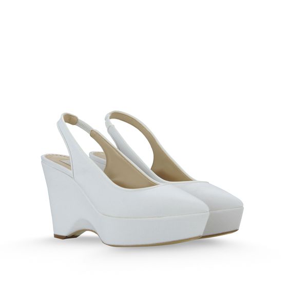 Stella McCartney, Wedges Nathalie aus Canvas 100mm