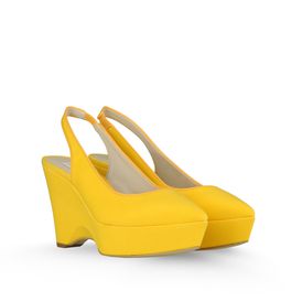STELLA McCARTNEY, Wedges, Nathalie Canvas Wedges 100mm