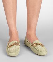 Bottega Veneta® Intrecciato Suede Moccasin Bottega Veneta® Intrecciato Suede Moccasin