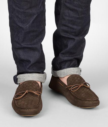 BOTTEGA VENETA - Intrecciato Suede Moccasin