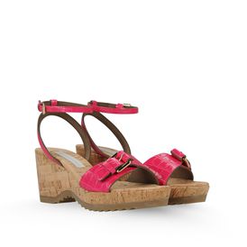 STELLA McCARTNEY, Wedges, Linda Moc Croc Sandals 70mm