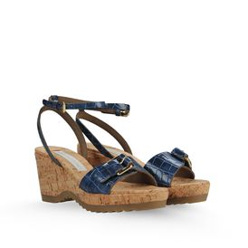 STELLA McCARTNEY, Wedges, Linda Moc Croc Sandals 70mm
