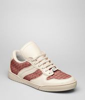 Bottega Veneta® Krim Antique Intrecciato Calf Sneaker Bottega Veneta® Krim Antique Intrecciato Calf Sneaker