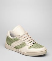 Bottega Veneta® Krim Antique Intrecciato Calf Sneaker Bottega Veneta® Krim Antique Intrecciato Calf Sneaker