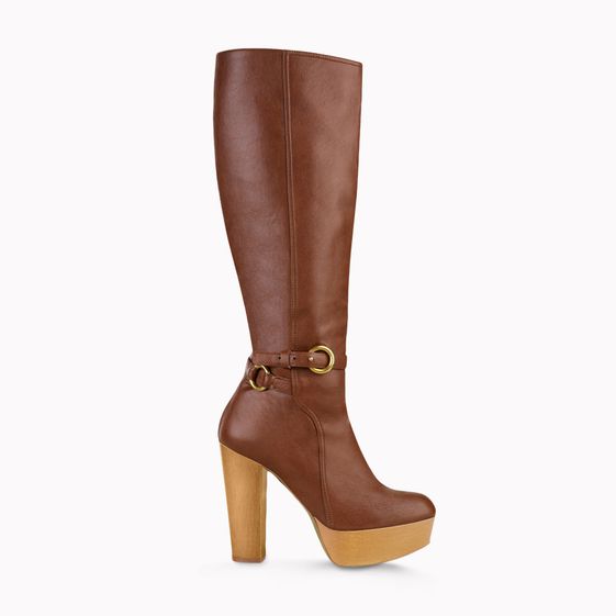 Stella McCartney, Praline Faux Nappa Bailey Knee Boots 