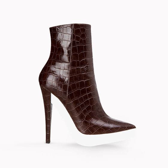 Stella McCartney, Escarpins en faux croco Lauren talon 13,5 cm