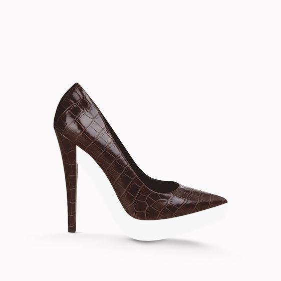 Stella McCartney, Décolletés Lauren Stampa Coccodrillo 135 mm 