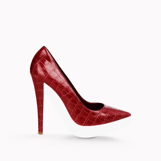 Stella McCartney, Pumps Lauren in Krokoleder-Optik 135 mm