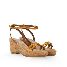 STELLA McCARTNEY, Wedges, Linda Moc Croc Sandals 70mm