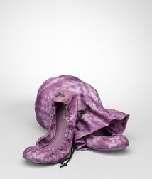 Flats, ballerinas and loafersShoesTextile fibers, Nappa leatherPurple Bottega Veneta®