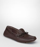 Bottega Veneta® Intrecciato Washed Cervo Moccasin Bottega Veneta® Intrecciato Washed Cervo Moccasin
