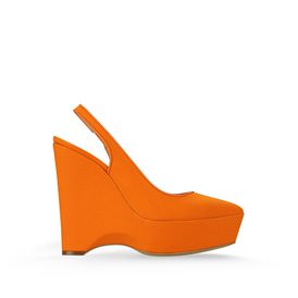 STELLA McCARTNEY, Wedges, Nathalie Canvas Wedges 140mm