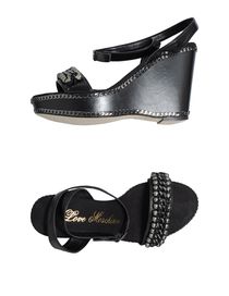 Купить женские сандалии Moschino Leather Sandals в интернет
