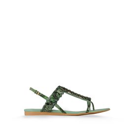 STELLA McCARTNEY, Sandals, Grace Faux Python Chain Sandal