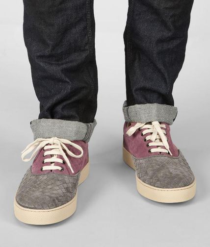 BOTTEGA VENETA - Intrecciato Suede Sneaker