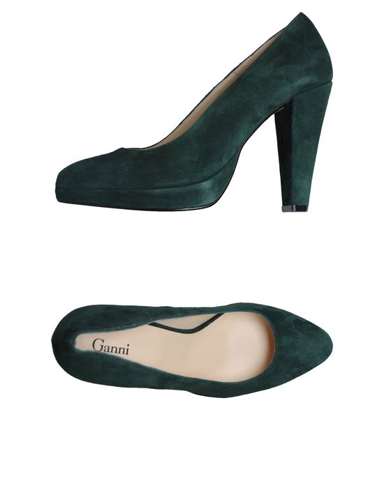 Туфли  - Темно-зеленый цвет