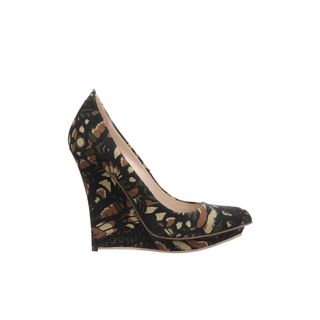 McQ, High-heels, Butterfly Camouflage Platform Wedge