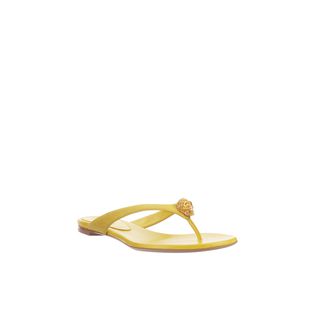 ALEXANDER MCQUEEN, Flats, Two-Faced Skull Flat Sandal