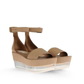 STELLA McCARTNEY, Wedges, Valerie Faux Suede Plexi Wedges
