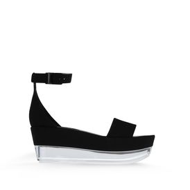 STELLA McCARTNEY, Wedges, Valerie Faux Suede Plexi Wedges