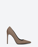 High Heel Pump Classic paris escarpin pump in Dove white leather SAINTLAURENT