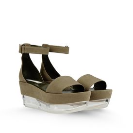 STELLA McCARTNEY, Wedges, Valerie Canvas Plexi Wedges