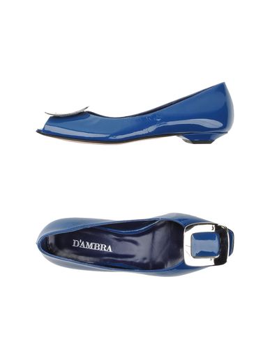 ZOOM D'AMBRA - Peep-toe ballet flats